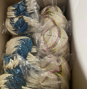 พัดลมใบปาล์มและหวายทำด้วยมือสีไม้ไผ่ธรรมชาติ - Product Image 6