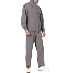 Survêtements en nylon pour hommes sur mesure en gros, ensembles de sport respirants avec fonction coupe-vent, pantalons de jogging contrastés - Product Image 5