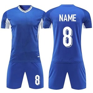 Ensemble de maillots de football personnalisés pour hommes et garçons, manches courtes, séchage rapide, vêtements de sport, couleurs et tailles personnalisées, 3D - Product Image 4
