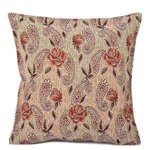 45X45 cm Goblen Kilim Minder No 552 (Rose) Cojín cuadrado portátil Ropa de cama para sala de estar Lana de yute decorativa para Navidad - Product Image 1