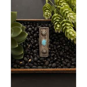 Danny Henio Golden Hills <b>Statement</b> <b>Ring</b> Platinum Turquoise Sterling <b>Silver</b> Bezel Setting Cut Size 8.75 for Everyday Wear Gifts - Product Image 1