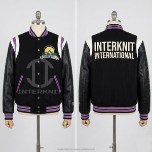 Veste universitaire personnalisée pour hommes, logo brodé, veste bomber en laine, fabricant de vestes universitaires pour hommes, streetwear vintage - Product Image 4