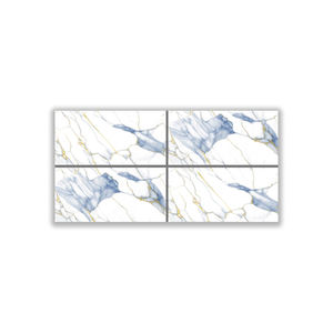 Carreaux de porcelaine modernes classiques bleu givré 600x1200mm finition brillante durable imperméable au feu antidérapant carreaux à clic - Product Image 4