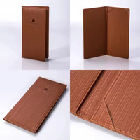 Buku Menu Lipat Ganda Bahan Stainless Steel Model Buku untuk Bar Koktail Komersial, Tempat Minuman, Perlengkapan Hotel Restoran