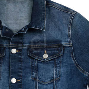 Veste en jean pour homme sur mesure, best-seller, 100% coton, logo sur le devant, respirante, écologique, haute qualité - Product Image 5