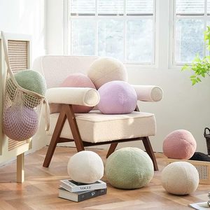 Handmade Cotton <b>Round</b> Ball Plush Pillow for Home Decor Sofa Bedroom Living Room Office Decorative Sphere <b>Cushions</b> - Product Image 4