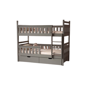 Lit pour filles au design simple et moderne Lit superposé en bois pour enfants Meubles pour chambre d'enfants avec escalier et tiroirs Prix de gros - Product Image 3