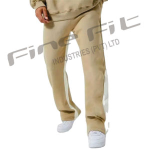 ชุดกีฬาสองชิ้นมีฮู้ดสำหรับผู้ชายเสื้อกันหนาวปักลายปะติดสีพื้นดีไซน์แบบปักโลโก้ออกแบบได้ตามที่ต้องการ - Product Image 3