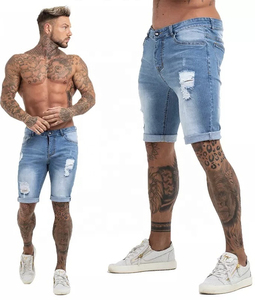กางเกงยีนส์ขาสั้นสำหรับผู้ชายกางเกงวิ่งขายาวสำหรับผู้ชายใหม่ฤดูร้อนออกแบบได้ตามต้องการ - Product Image 1