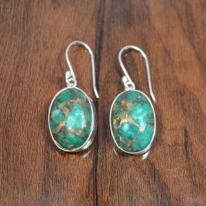 Pendientes colgantes finos de Plata de Ley 925, piedras preciosas de amazonita verde de calidad Premium, último diseño de moda, regalo de fiesta perfecto - Product Image 3
