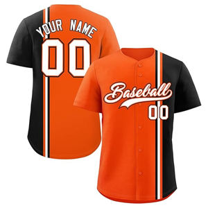 Vente en gros de chemises de baseball simples à impression personnalisée Haut de baseball maillot de baseball bon marché pour hommes avec sublimation - Product Image 3