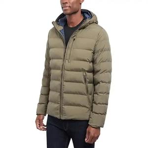 Hombres Moda Nuevo Diseño Invierno Denim Puffer Chaqueta Acolchado Cálido Logotipo Personalizado Bubble Bomber Jean Chaqueta - Product Image 6