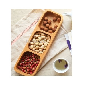 Assiette de service en bois brun de qualité supérieure Design standard pour les chocolats servant à bas prix - Product Image 3