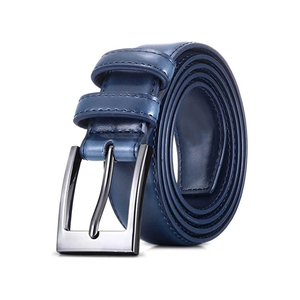 Ceinture à boucle coulissante de haute qualité pour hommes et femmes, en cuir véritable, de marque de luxe, avec logos personnalisés - Product Image 5