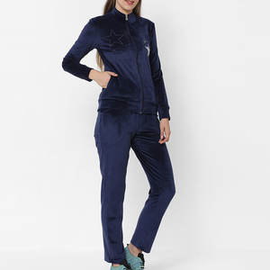 Nuevo Conjunto Deportivo de Terciopelo para Mujer, Estilo Vintage de Invierno, 100% Algodón, Logotipo Personalizado Impreso, Logotipo de Marca Sólido - Product Image 2