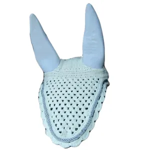 ユニークで高品質EAR NET CROCHET FLY VEIL EQUESTRIAN HORSE By Standard International with customized logo horse fly mask