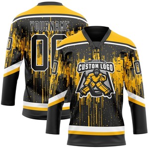Jersey de Hockey sobre Hielo con Cuello de Encaje de Primera Calidad, Suministro al por Mayor OEM - Product Image 6