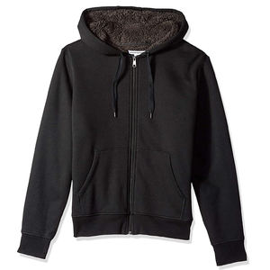 Sudadera con Capucha Negra Desgastada Personalizada para Unisex, 100% Algodón, Invierno, Tejida a Crochet, ODM, Vintage, con Cierre de Cremallera y Botones, Cuello con Botones, 2026 - Product Image 1