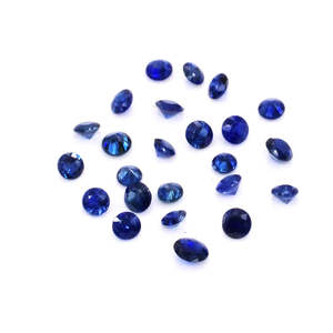 Zafiro Azul Natural Calibrado en Forma Redonda de 3mm y 3.5mm, Sin Tratar, Corte Brillante, Corte Ovalado, Ópalo, Gemas de Aguamarina de Gemas Naturales - Product Image 2