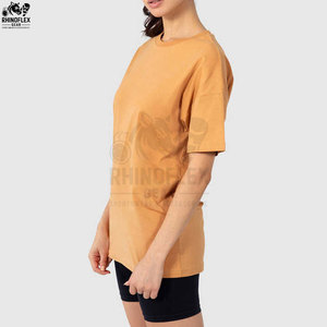 T-shirts à la mode pour femmes fabriqués avec le meilleur matériel bas quantité minimale de commande prix usine personnalisé conception de sonnerie Logo t-shirts pour les femmes - Product Image 3