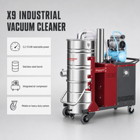 Aspirateur industriel cyclonique X9 pour l'extraction de poussière en atelier, nettoyage automatique de la poussière