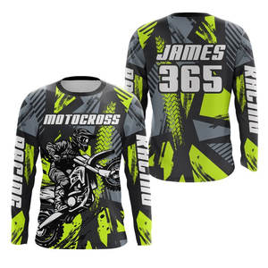 Camisetas de Carreras Sublimadas de Manga Larga para Hombre al por Mayor, Jersey de Motocross Todoterreno, Ropa de Carreras de Autos y Motocicletas - Product Image 3