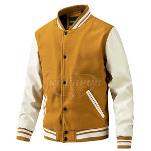 Veste Lettermen légère sur mesure pour hommes col montant nouveau style de manteau d'hiver - Product Image 1