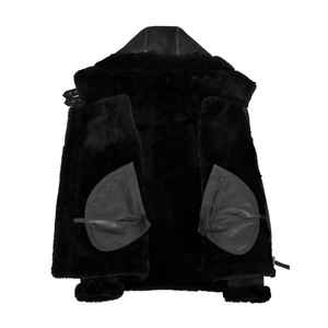 Blouson en cuir premium pour homme, blouson en cuir de haute qualité pour homme avec fourrure sur le col, produit haut de gamme, blouson en cuir pour homme - Product Image 3