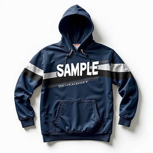 Sudadera con Capucha Extra Grande para Hombre Fitwear, 100% Poliéster y Algodón, Totalmente Personalizable, Estilo Urbano, Tinte Liso, Invierno - Product Image 3