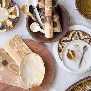 ชามเสิร์ฟควายธรรมชาติทำด้วยมือคุณภาพสูงเพื่อยกระดับพิธีกรรมในชีวิตประจำวันสำหรับการตกแต่งที่มีความหมายในราคาต่ำสุด - Product Image 6