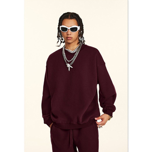 ชุดเซ็ตสเวตสูทผ้าฟลีซแบบเรียบ สไตล์สตรีทแวร์ ทรงปกติ สำหรับผู้ชาย ขายส่ง |   เสื้อสเวตเชิ้ตแขนยาวผ้าฝ้าย 350 GSM พร้อมกางเกงขายาว ชุด 2 ชิ้น - Product Image 2