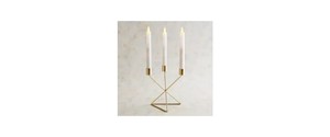 Tall <b>Decorative</b> Aluminum Candle Stand with Contemporary Design for Bedroom Living <b>Space</b> and Restaurant <b>Decor</b> - Product Image 2