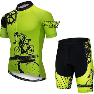 Traje de piel de ciclismo personalizado de alta calidad para hombres, transpirable, manga corta, impresión sublimada, talla grande, venta al por mayor de fábrica - Product Image 4
