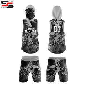 Uniforme de Flag Football 7 contra 7, Camisetas sin Mangas, Pantalones Cortos de Compresión con Color y Logotipo Personalizados, Antibacteriano, 100% Poliéster - Product Image 1