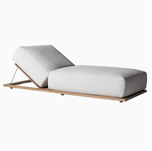 Chaise longue d'extérieur en aluminium haut de gamme, résistante aux intempéries, pour hôtel, piscine, cour et jardin - Product Image 2