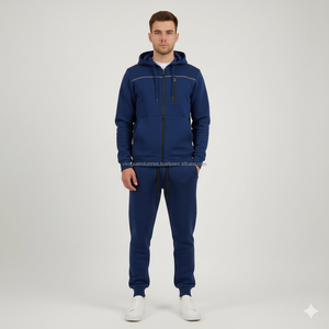 Survêtements unisexes tendance 2025 à capuche en molleton 100% coton délavé à l'acide, avec logo personnalisé, couleur et style sur demande, effet vieilli par transfert thermique - Product Image 2
