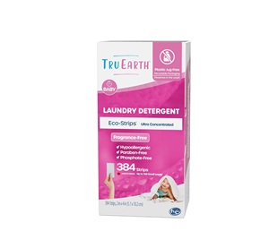 Feuilles de lessive Tru Earth non parfumées pour bébé – 384 bandes - Product Image 1