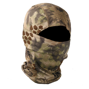 Cagoule de camouflage en polyester masque de pêche à vélo cagoule masque facial respirant couvre-chef tactique pour hommes - Product Image 5