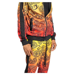 Survêtements de sport pour hommes à manches longues avec logo personnalisé, jogging d'entraînement, fitness, course à pied, uni, fermeture éclair intégrale, prix bas - Product Image 5