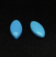 Turquoise Marquise Cabochon pierre précieuse en vrac bleu naturel vente en gros prix d'usine en vrac fait à la main pour bijoux en argent or
