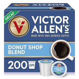 Victor Allen's Coffee Decaf Donut Shop Blend, Medium Roast, 200 Count, Single Serve Coffee Pods - Product Image 2