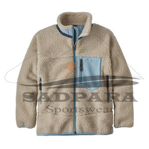 Vestes d'hiver en laine polaire pour hommes avec col montant, manches longues, vêtements d'extérieur confortables, manteau durable et épais. - Product Image 4