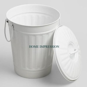 Ensemble de 3 tailles différentes galvanisé finition rustique poubelle merveilleuse conception Top vente maison et hôtels poubelle approvisionnement - Product Image 3