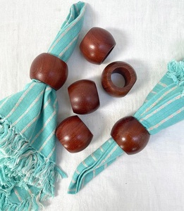 Nuevo servilletero de madera Vintage, forma redonda, servilletero de madera maciza de alta calidad para utensilios de cocina, diseñador moderno - Product Image 1