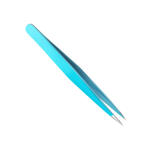 แหนบถอนคิ้วสำหรับผู้ชายที่ทำจากสเตนเลสแหนบถอนขนปลายแหลมและแหลมแม่นยำ - Product Image 6