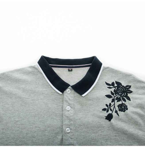 เสื้อโปโลแขนสั้นสำหรับผู้ชายเสื้อปักลายโลโก้ถักไม่ยับสำหรับฤดูร้อน - Product Image 3