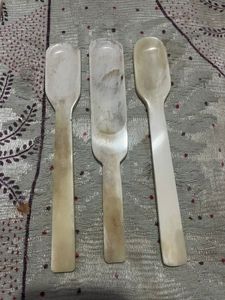 Cuchara de Hueso de Búfalo Hecha a Mano, Estilo Eco Chic, Utensilio de Cocina y Servicio Artesanal, Ecológico, Duradero, con Acabado Brillante - Product Image 5