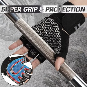 New Design Custom Logo Sport Gym Fitness Gloves for Weightlifting Professional Anti <b>Slip</b> Workout Training Gloves - Product Image 4