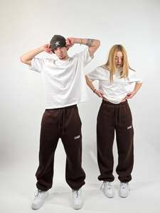 2026 Trending Custom Oversized <b>Track</b> Pants with Drawstring Casual Women's Pants Jogger Pants Loose Fit Men Sweatpants for Women - Product Image 3