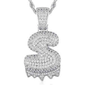 Bijoux de mode Hip Hop pendentif lettre personnalisée pendentif en argent 925 diamant cultivé en laboratoire pendentif glacé pour hommes et femmes - Product Image 4